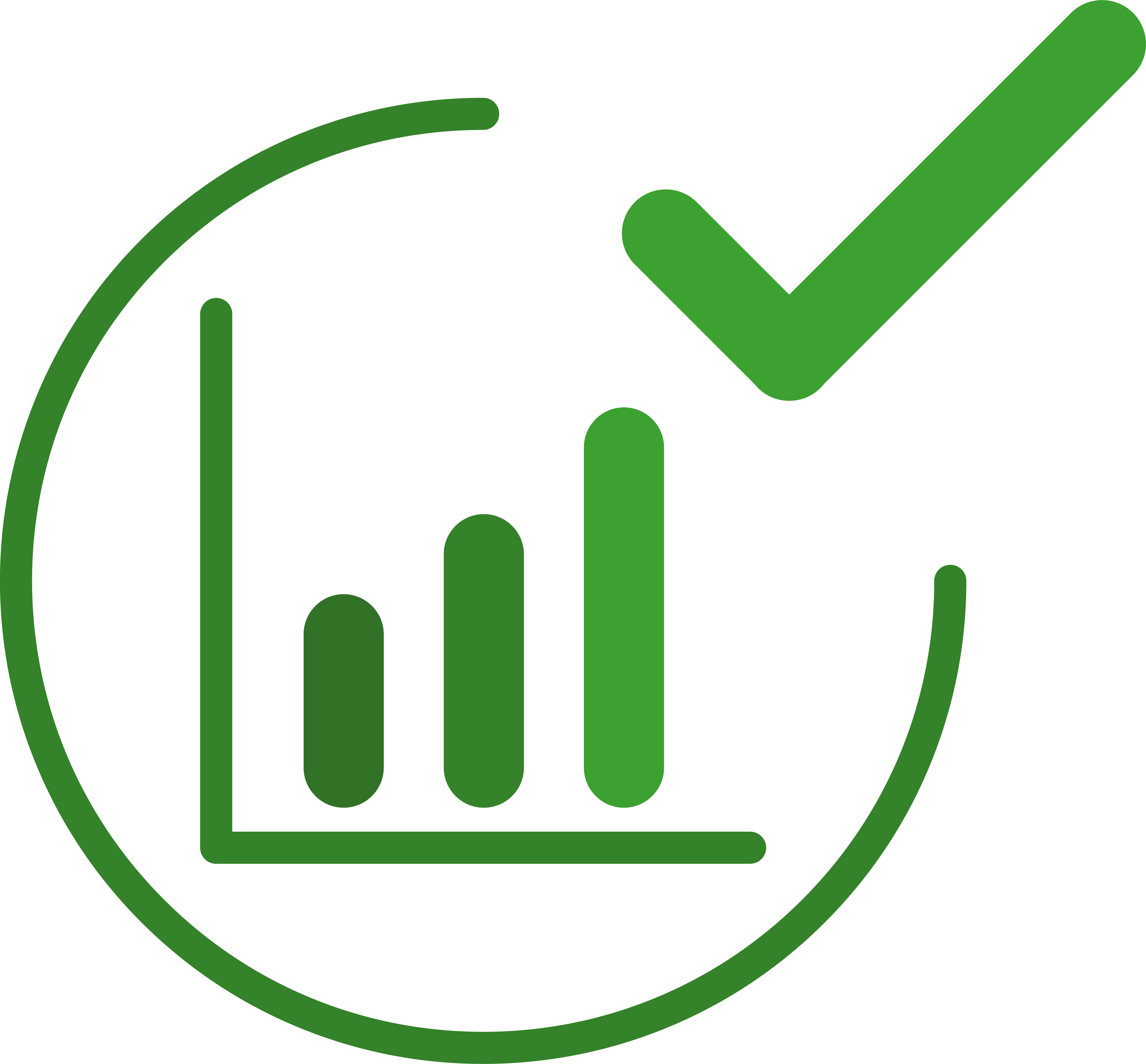 Bar graph icon
